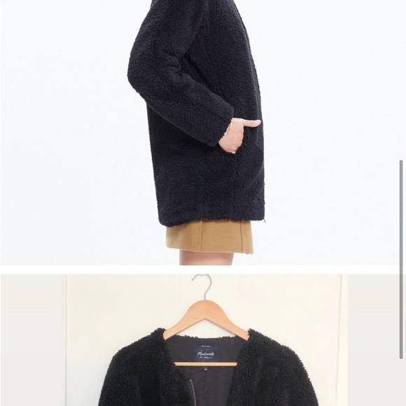Madewell Cafe Sherpa Coat* - Picture 2 of 5